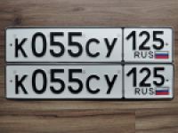 Красивый гос номер К055СУ 125