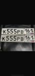 Красивый гос номер К555ВР 161