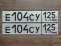 Красивый гос номер Е104СУ 125