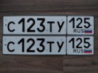 Красивый гос номер С123ТУ 125