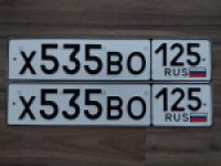 Красивый гос номер Х535ВО 125