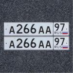 Красивый гос номер А266АА 97