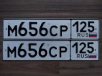Красивый гос номер М656СР 125